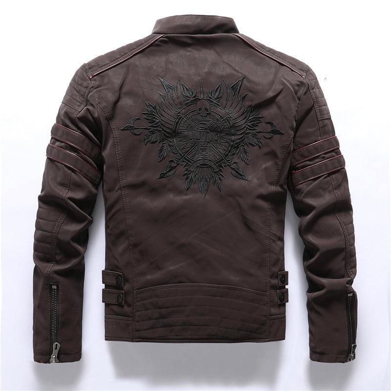 Men Fashion Pu Leather Jackets Coats  Leather Jacket 106.65 