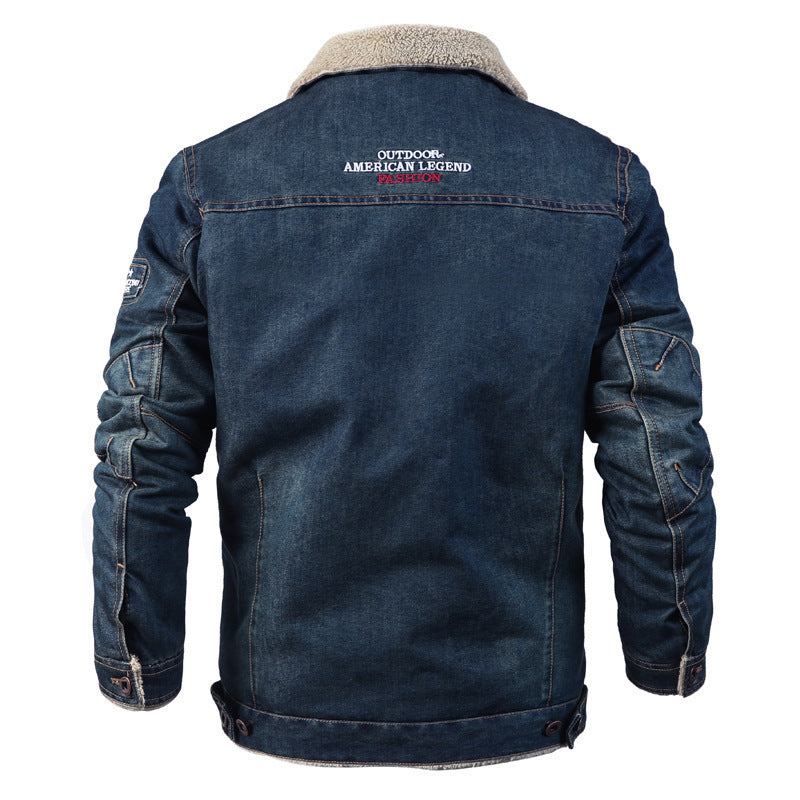 Denim jacket men  Leather Jacket 93.21 