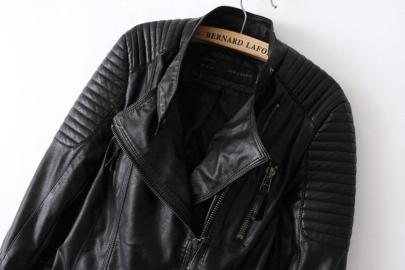 Locomotive PU leather clothing  Leather Jacket 99.97 