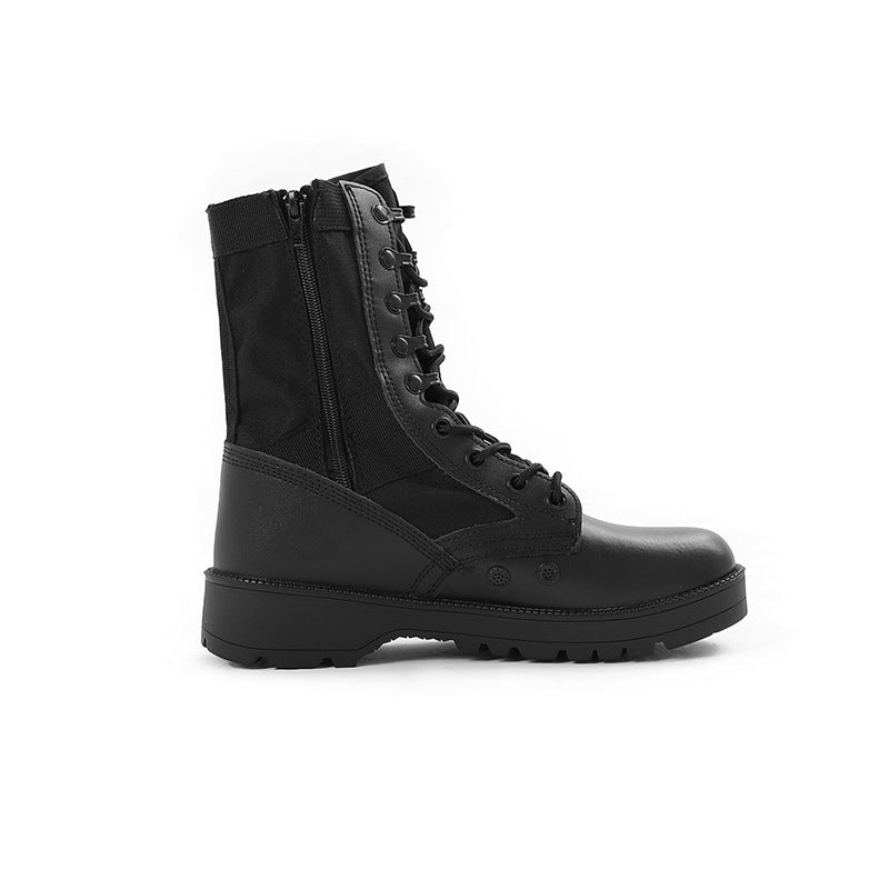 High-top Outdoor Black Breathable Wear-resistant Hiking Boots  Footwear  