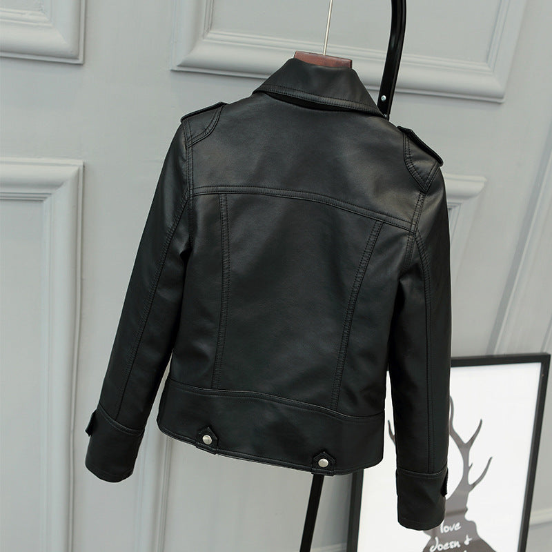 Fashionable Slim Leather Coat Pu Coat For Ladies  Leather Jacket 69.49 