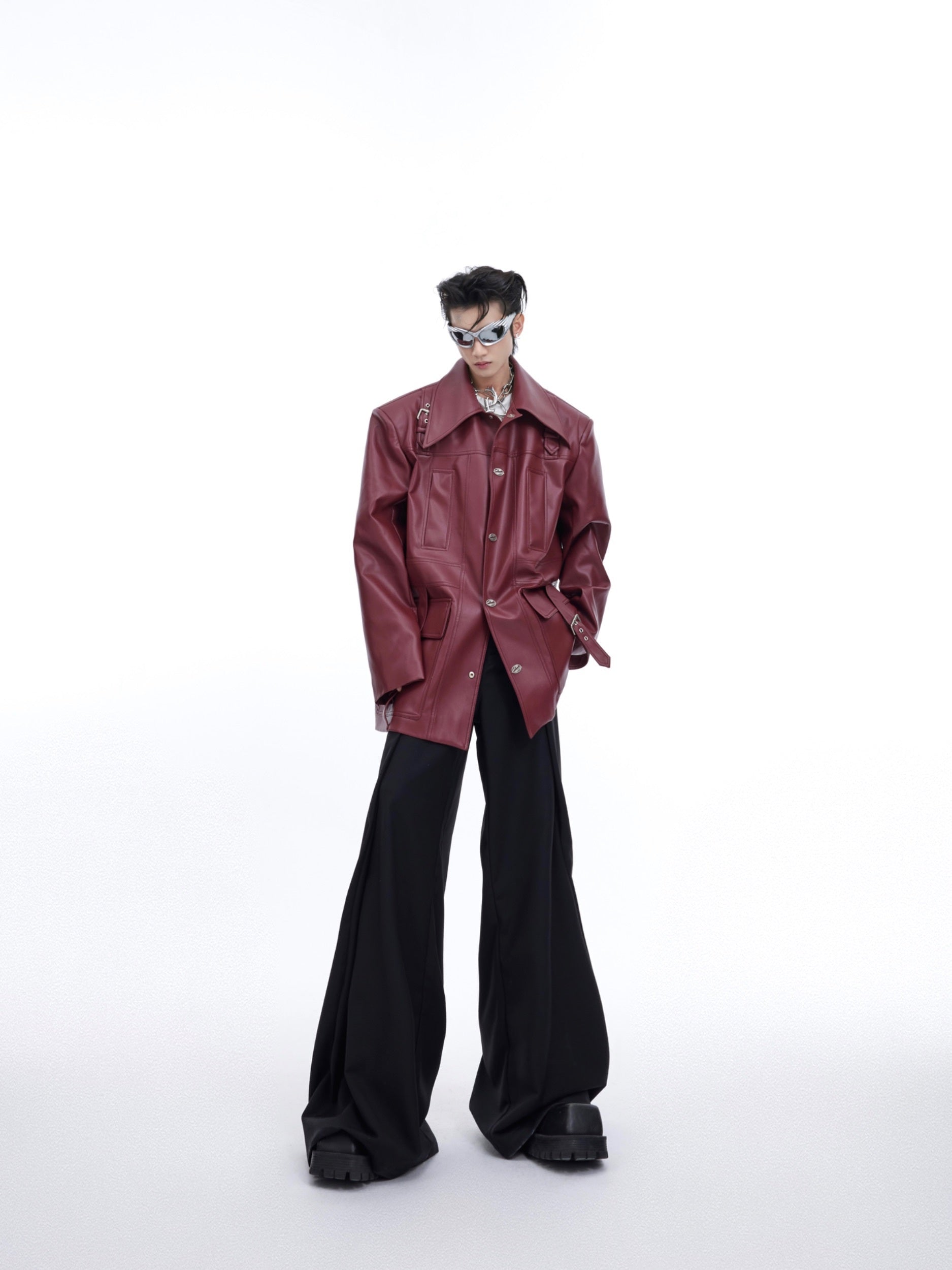 Design Red Jacket For Men  Leather Jacket 303.91 