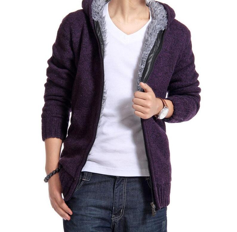 Warm Jackets  Leather Jacket 51.92 Purple-XXL