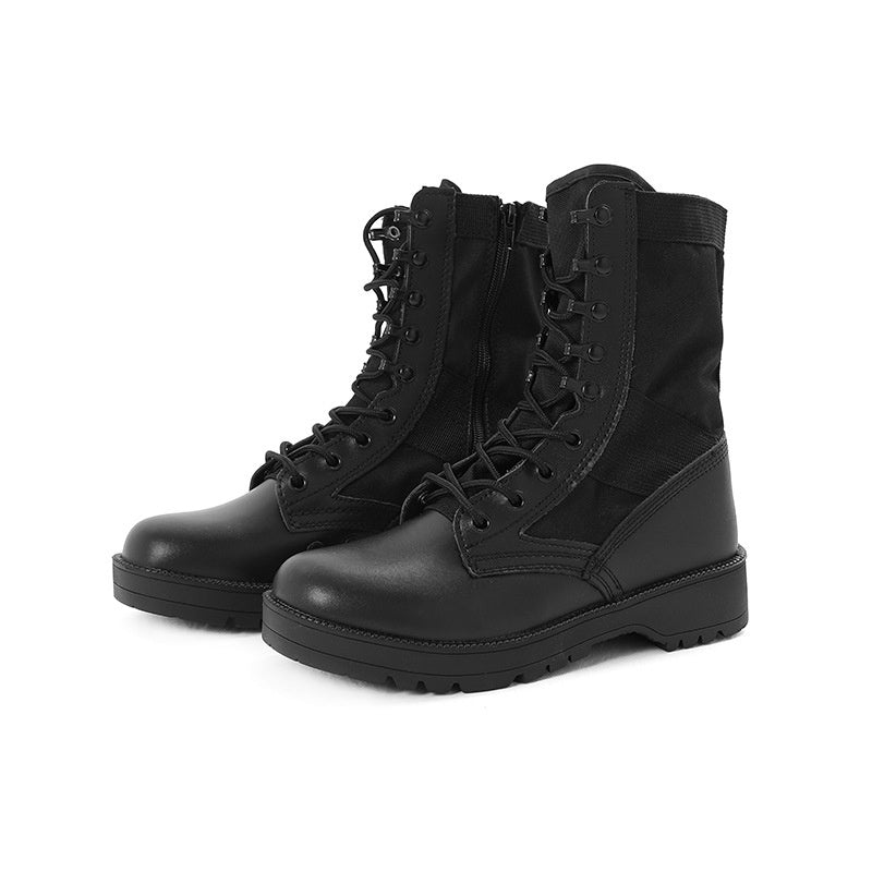 High-top Outdoor Black Breathable Wear-resistant Hiking Boots  Footwear  