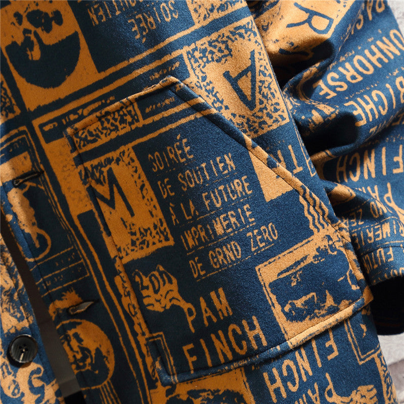 Oversized original lapel jacket  Leather Jacket 80.39 