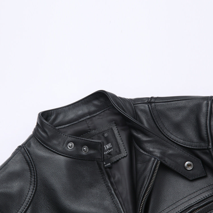 Leather leather casual leather  Leather Jacket 68.72 