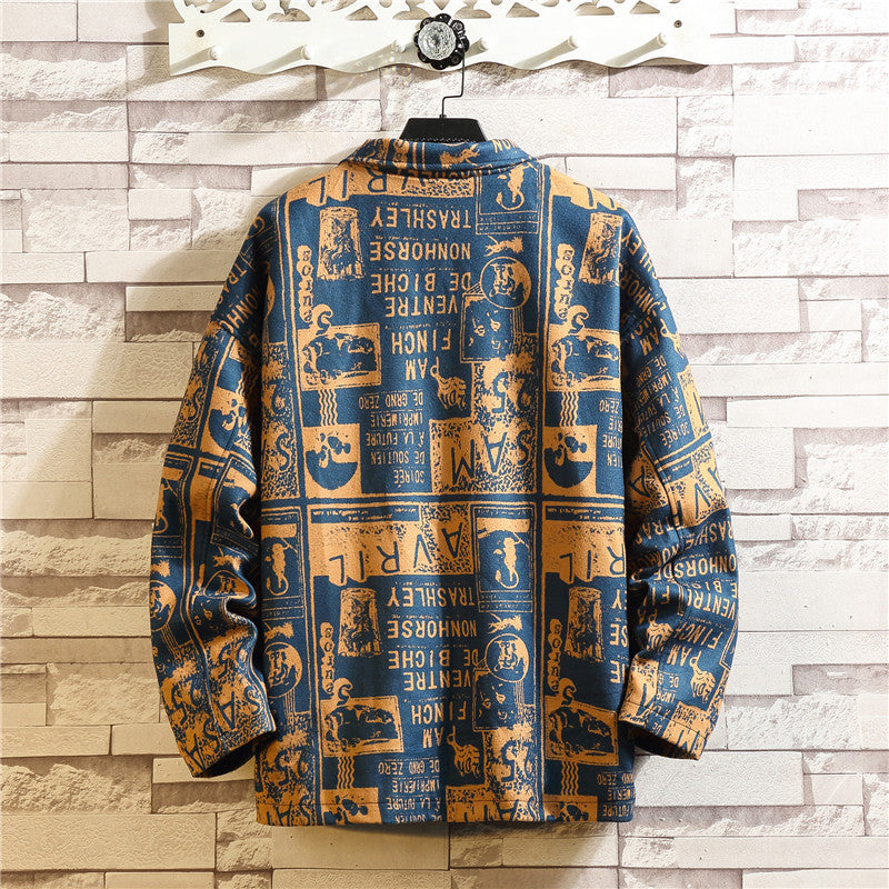 Oversized original lapel jacket  Leather Jacket 80.39 