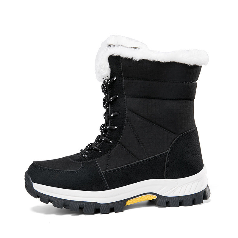 Cotton-padded Shoes Waterproof Non-slip Outdoor Mid-calf Cold-proof Snow Boots