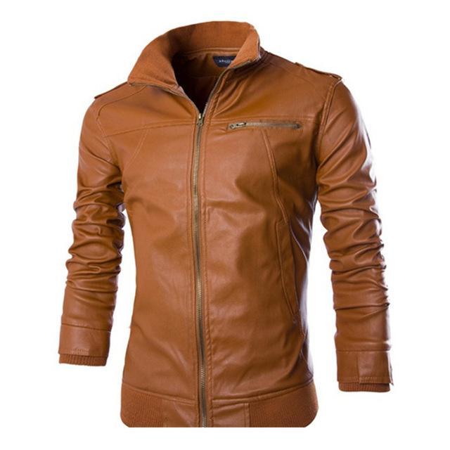 Motorcycle Leather Jackets  Leather Jacket 99.00 Brown-XXXL