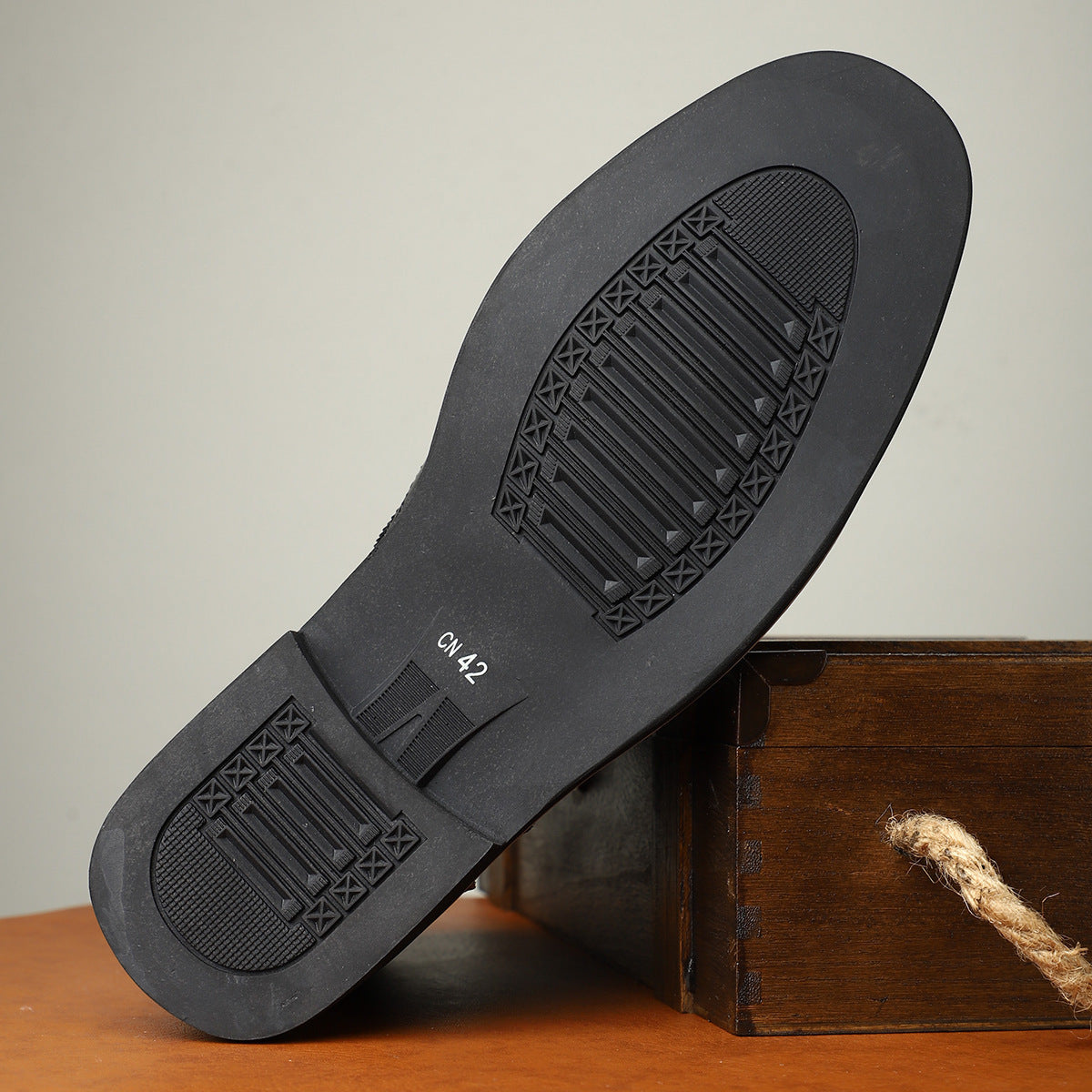 New British Men's High Top Color Blocked Leather Shoes  Footwear  