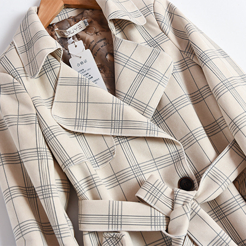 Long suede trench coat  Leather Jacket 232.83 