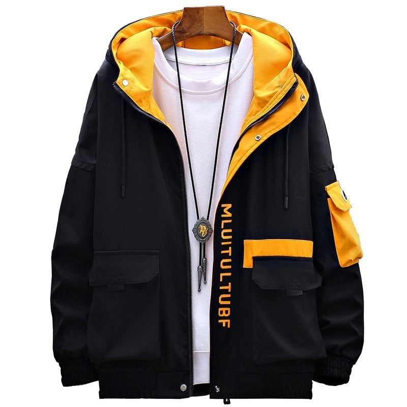 Men's Jackets Thickened Casual Coats Trendy Hooded Tops  Leather Jacket 54.62 
