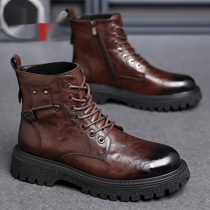 Men's Retro Breathable High-top Martin Boots  Footwear 99.71 