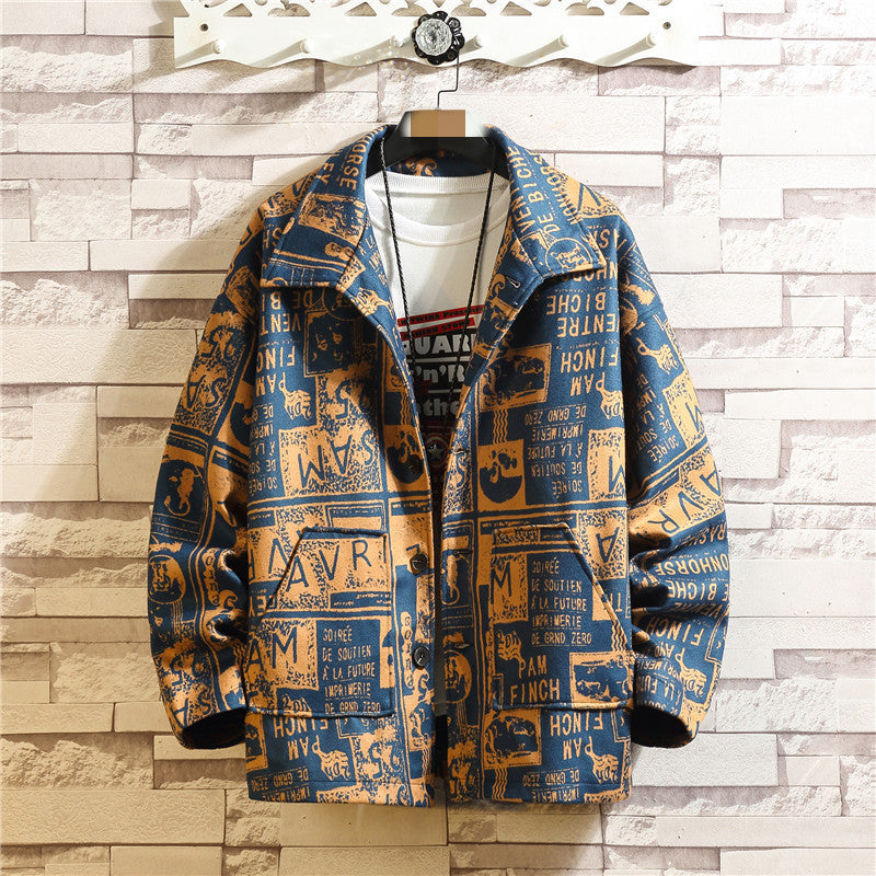 Oversized original lapel jacket  Leather Jacket 80.39 