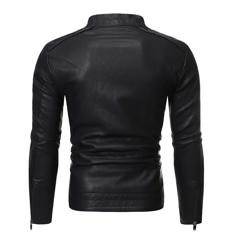 New European And American Men's Motorcycle Leather Jackets  Leather Jacket 78.78 