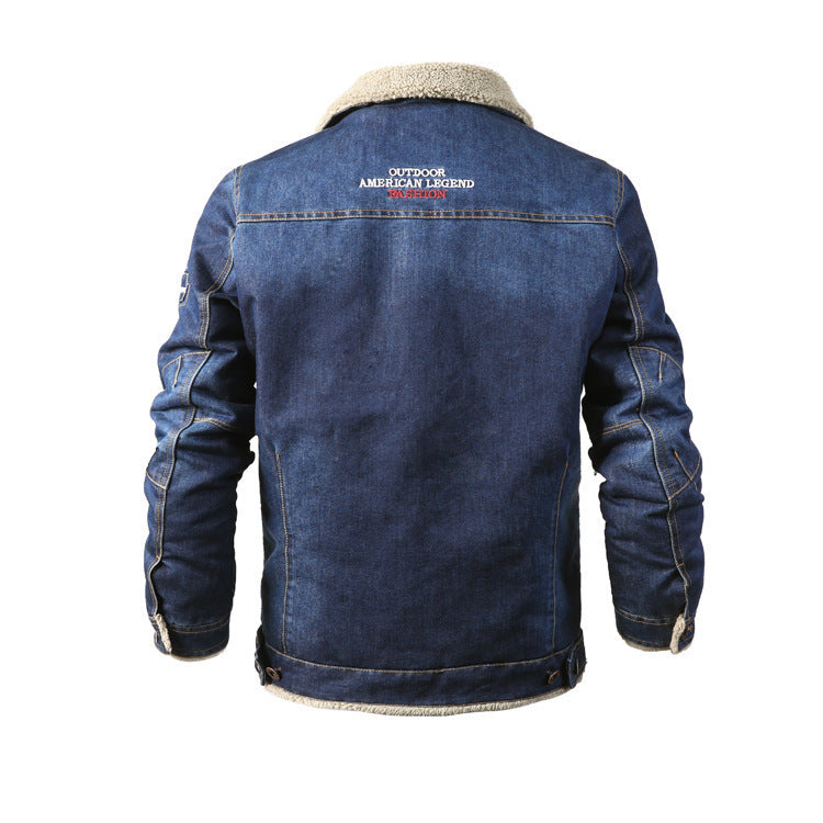 Denim jacket men  Leather Jacket 93.21 