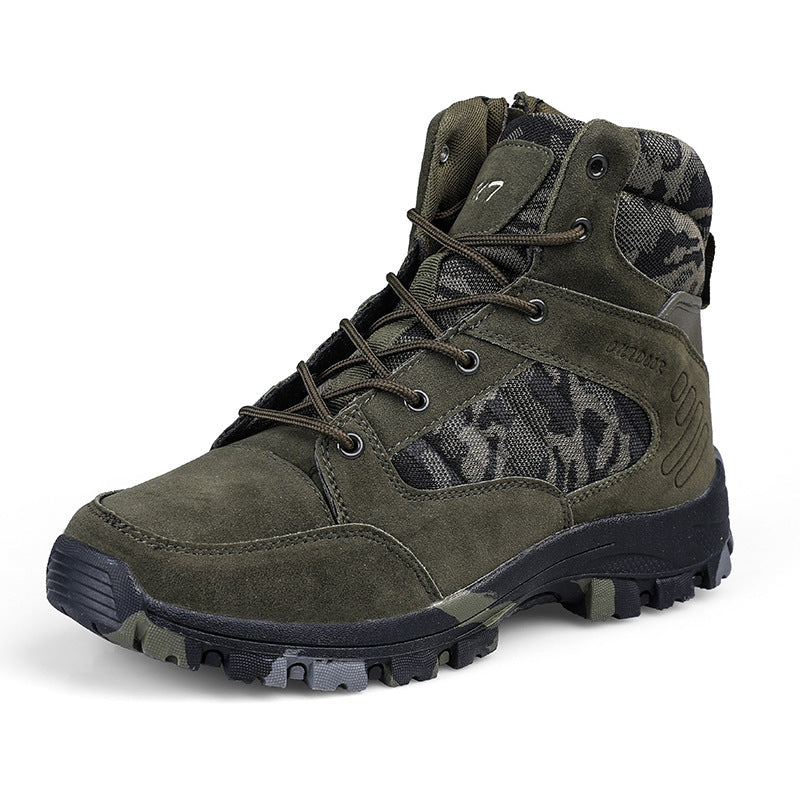 Outdoor Travel Men's High-top Hiking Shoes  Footwear  