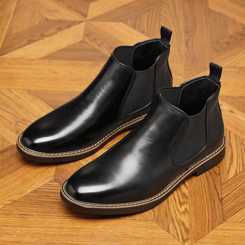 Autumn And Winter Plus Size Chelsea Boots Double Elastic  Footwear 68.00 