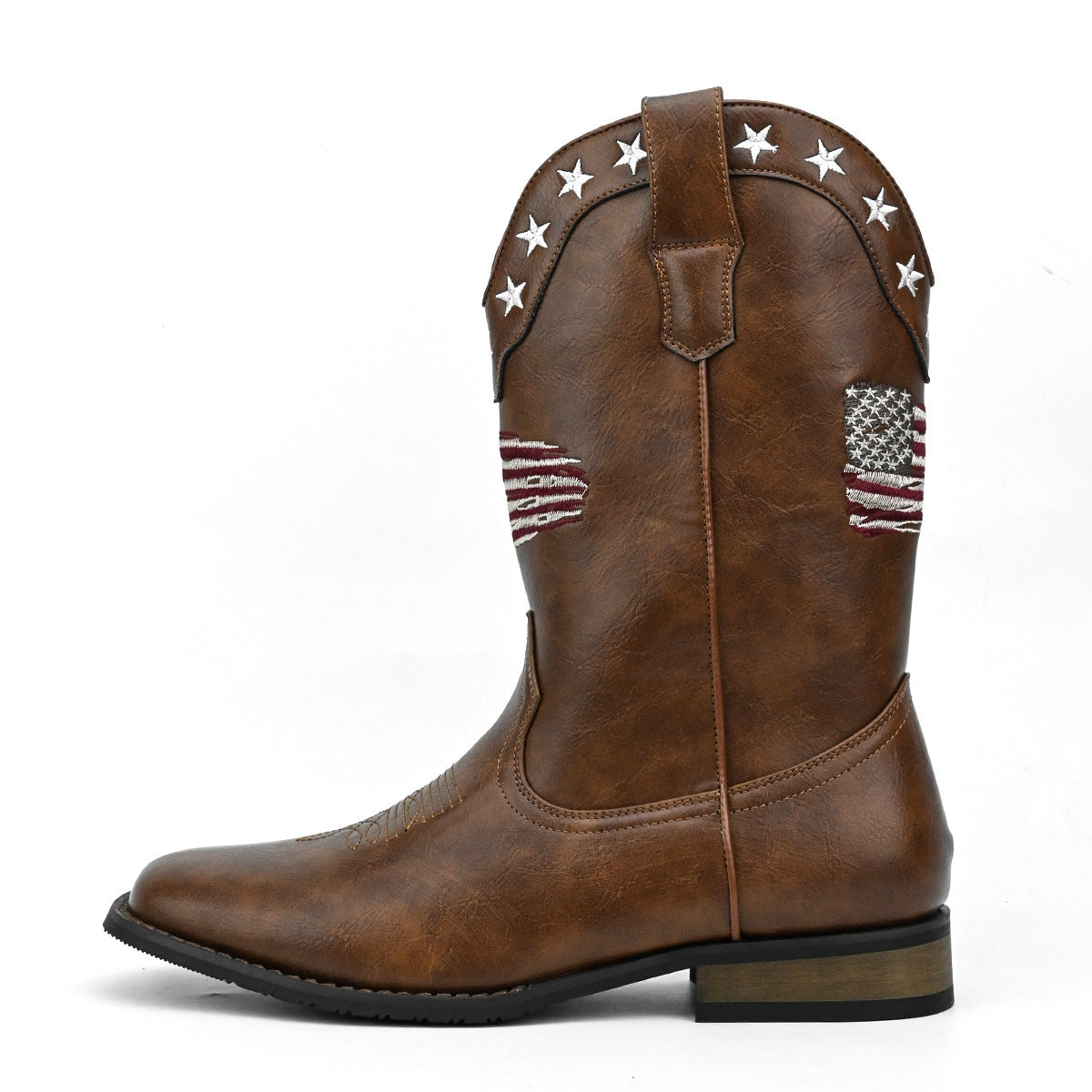 Five-pointed Star Suit Men's Western Cowboy Boot  Footwear 104.21 6660-Brown-9