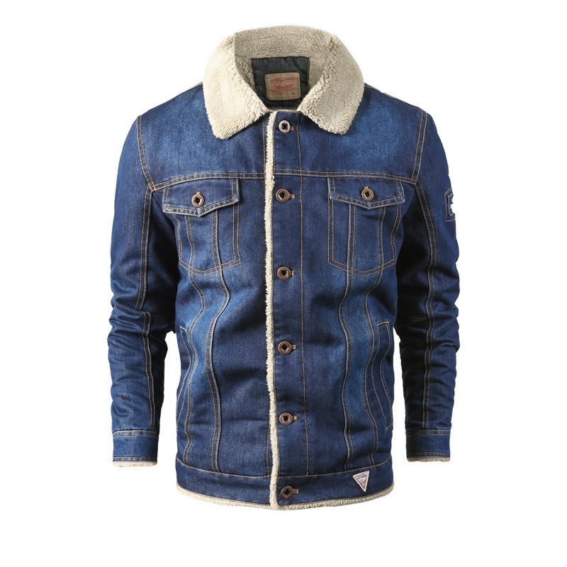 Denim jacket men  Leather Jacket 93.21 