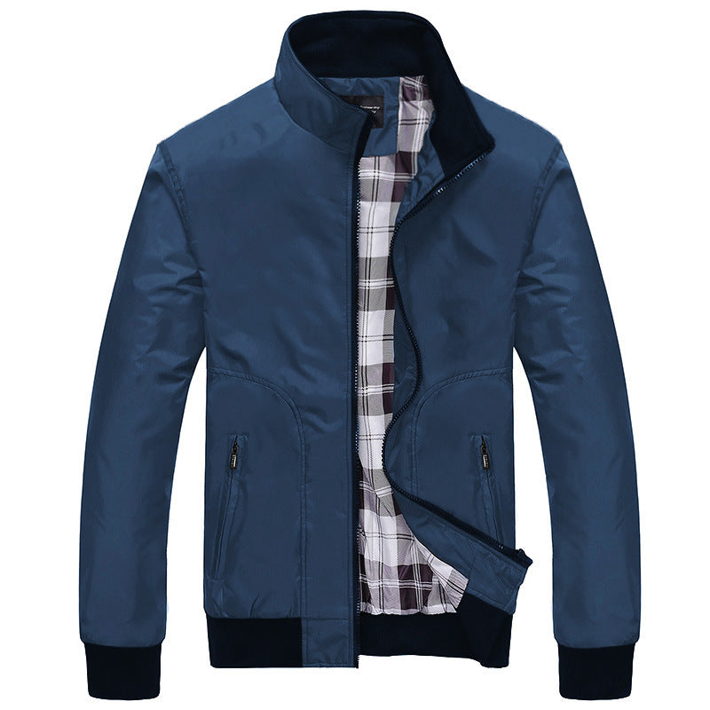 High Quality Autumn Men Fashion Jackets  Leather Jacket 59.00 Blue-XXL