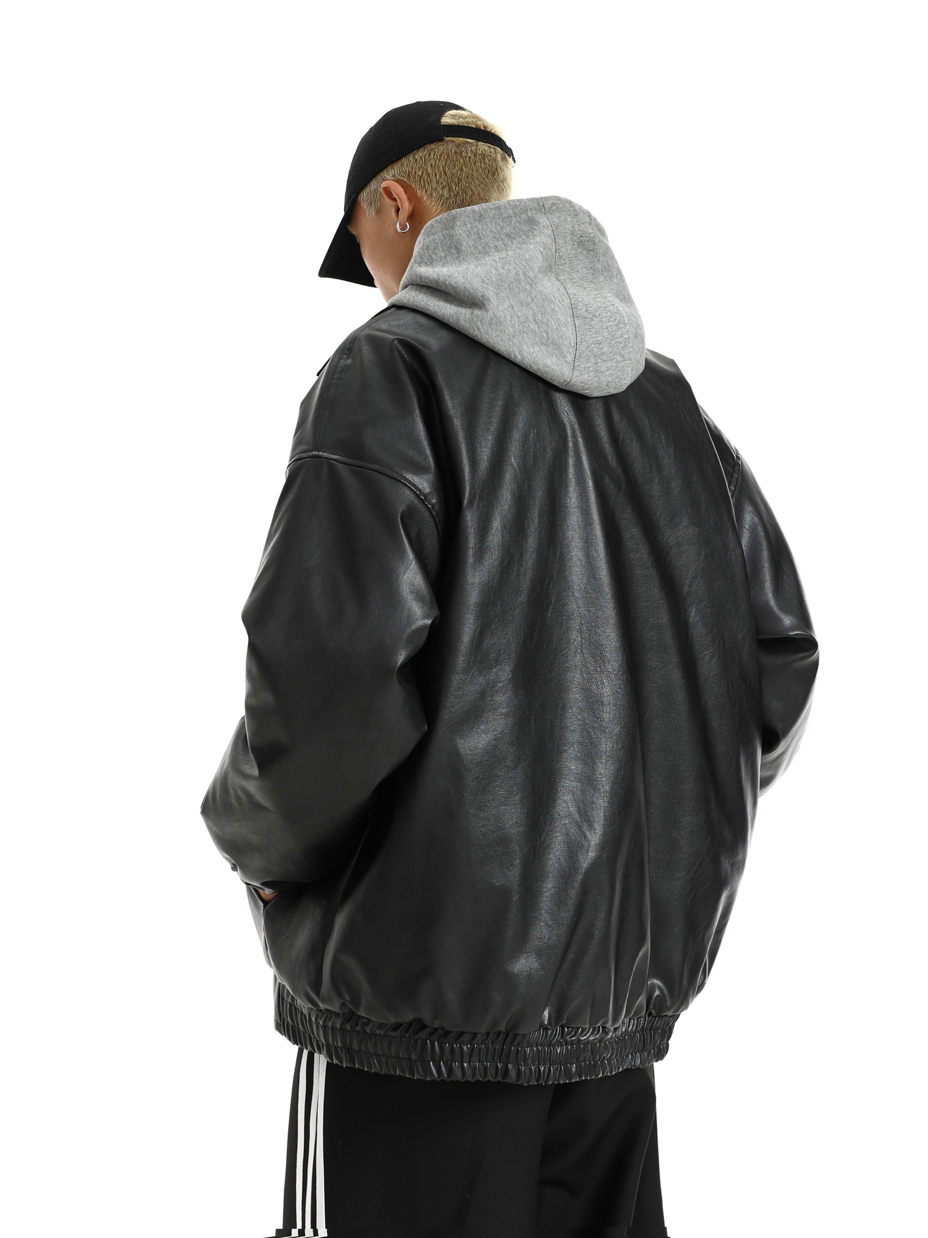 Men's Vintage PU Leather Coat  Leather Jacket 122.25 