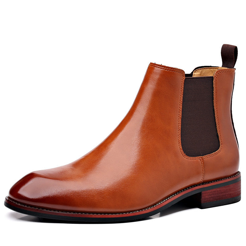 Chelsea Boots Men's Autumn Breathable Pointed Toe  Footwear 89.00 Brown-46