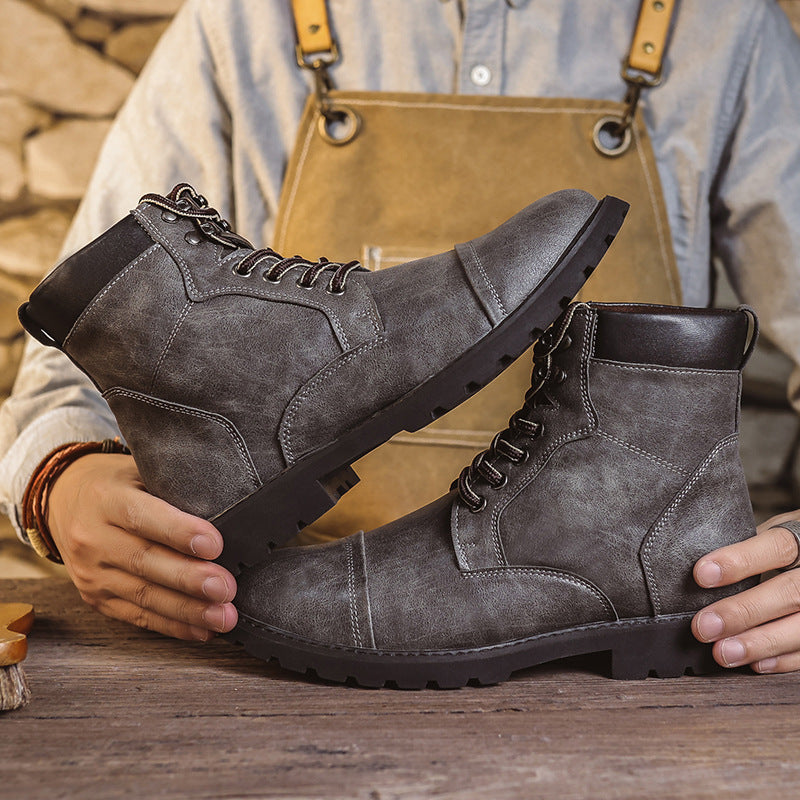 Fashion High Top Working Wear Style Boots