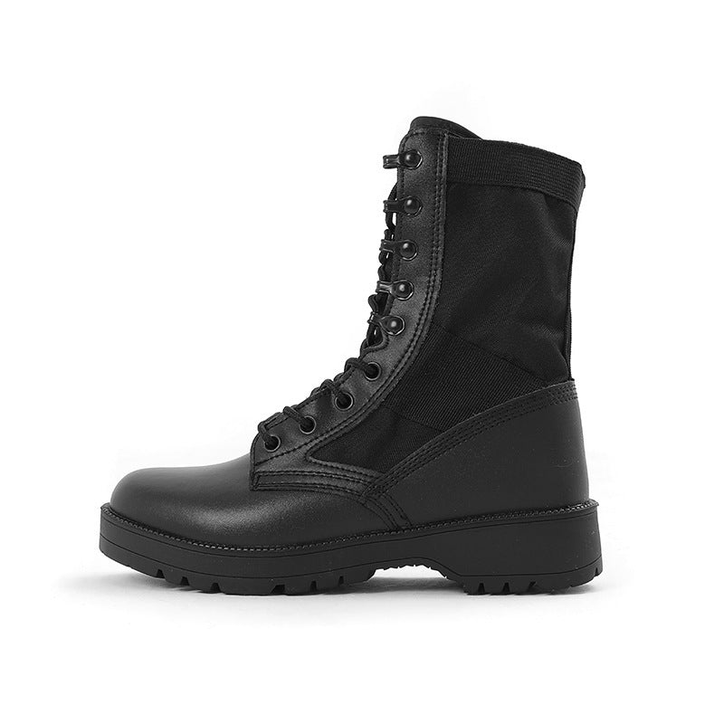 High-top Outdoor Black Breathable Wear-resistant Hiking Boots  Footwear  