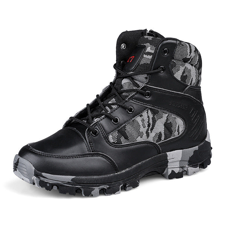 Outdoor Travel Men's High-top Hiking Shoes  Footwear  