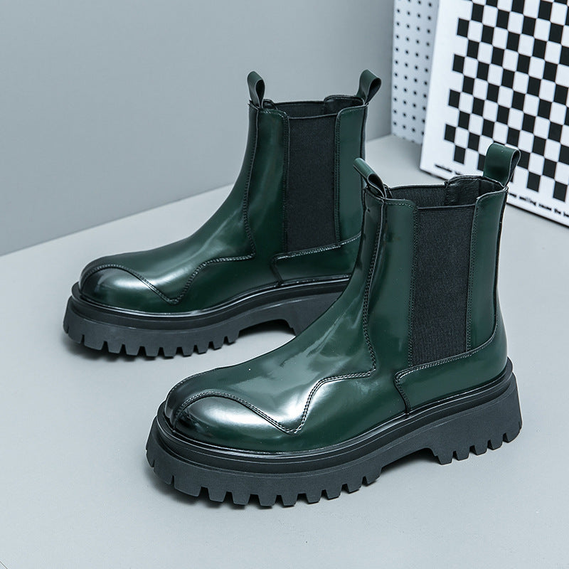 British Glossy Ankle Boots For Men  Footwear 75.51 